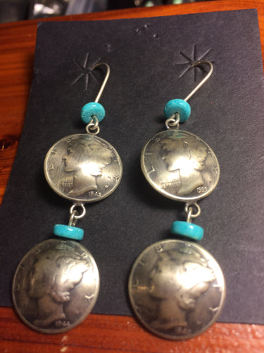 James McCabe Dime Earrings