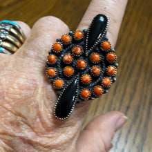 Beautiful spiny and black onyx ring