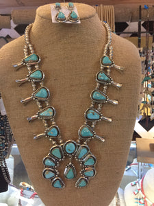 Royston Turquoise squash necklace