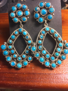 Turquoise Chandelier Earrings