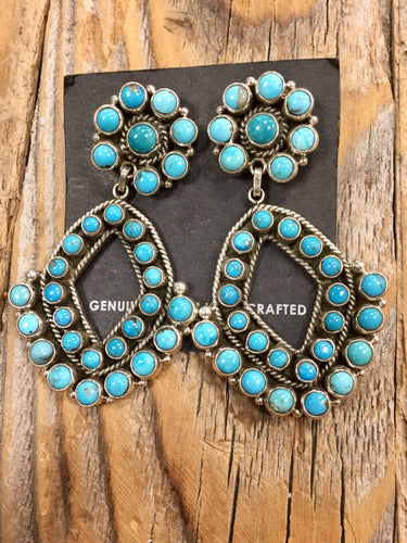 Turquoise Chandelier Earrings