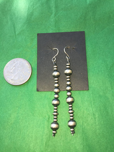 2 1/2 inch Navajo Pearl dangle earrings