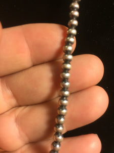 28 inch mm 4 Micro Navajo Pearl Necklace