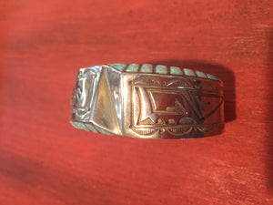 Opal Sterling silver Navajo bracelet