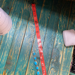 The Turquoise Drop necklace  20 inches