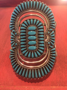 Traditional style large Turquoise bracelet