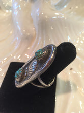 Vintage Turquoise and silver shell