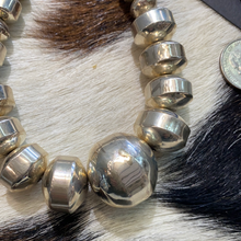The multi shaped sterling silver Bead princes necklace