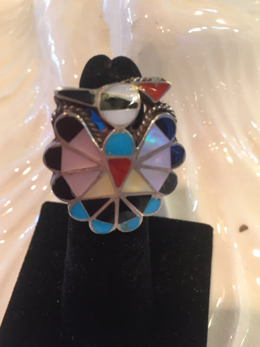 Zuni inlay southwest ring