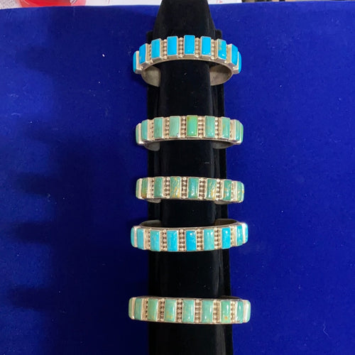 Large Rectangular blue Turquoise Cuff