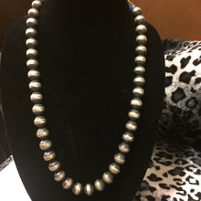 Navajo pearls necklace 24 inches 12 mm beads