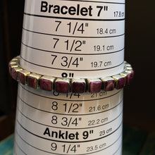 The Purple Spiny Square bangle bracelet