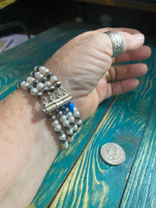 Navajo pearls and fresh water pearl bracelet