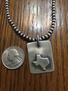 Texas Sterling silver charm