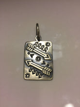 Solid Sterling Silver charm with arrows