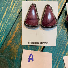 "The Purple spiny earrings