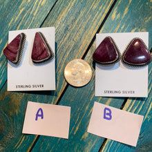"The Purple spiny earrings