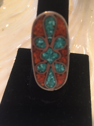 Vintage inlay ring