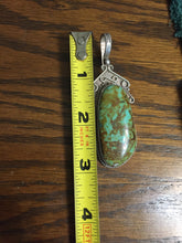Vintage Nevada Turquoise large Hook pendant