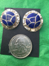 "The Puzzle" Lapis inlay earrings