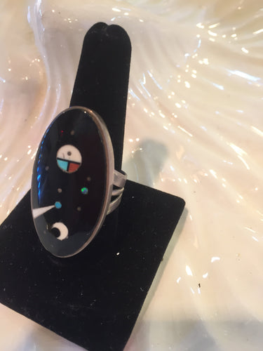 Zuni inlay night sky