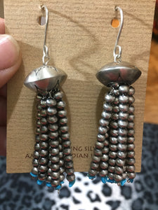 The Navajo Pearl Strands earrings